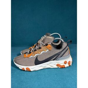 Nike React Element 55 Grey Orange Black Running Shoes women’s 7.5